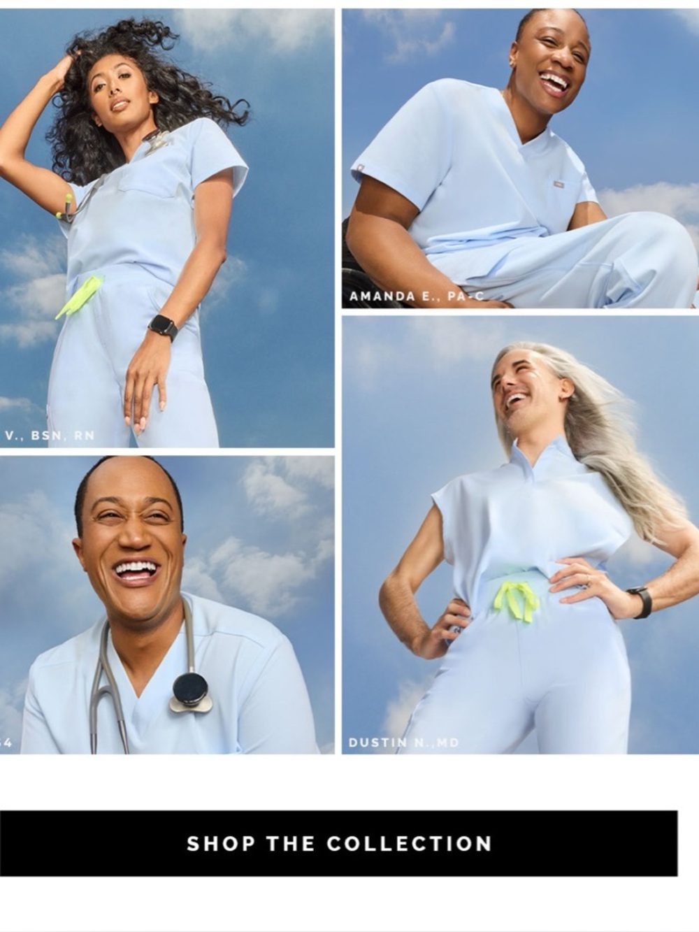 Figs Open Skies Scrub Set